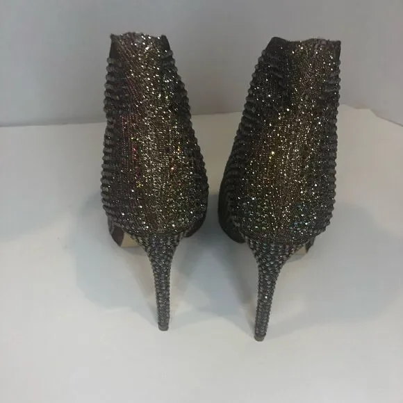 Liliana sparkling rhinestone 5in heel booties, size 8.5 - Picture 8 of 8